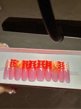 Handmade Press On Nails Long😍